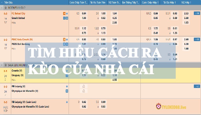 Cách ra kèo của nhà cái